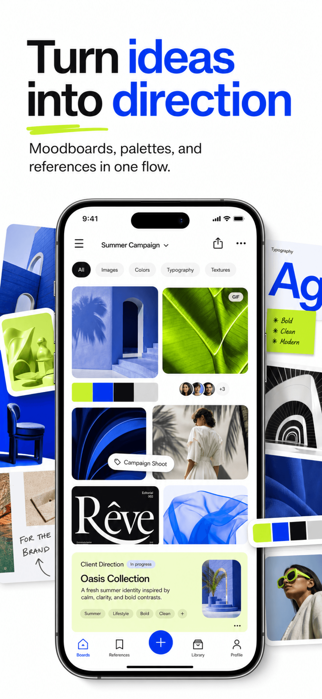 MuseDeck store screenshot with a creative headline above a music app interface