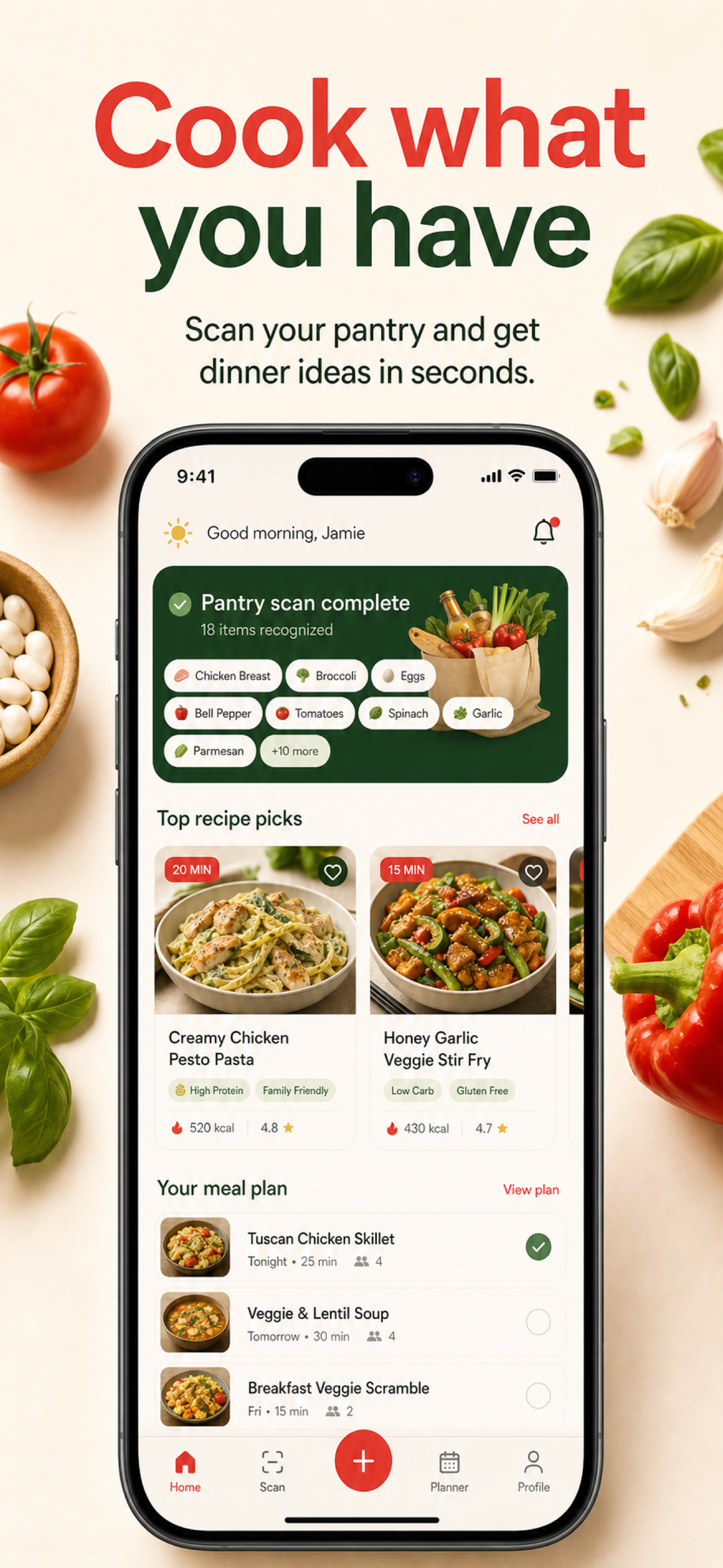 PantryPilot cooking app App Store screenshot example